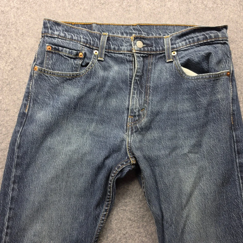 Levis 512 Slim Taper Mens Jeans 33x32 Medium Wash Blue Denim 28833-0008
